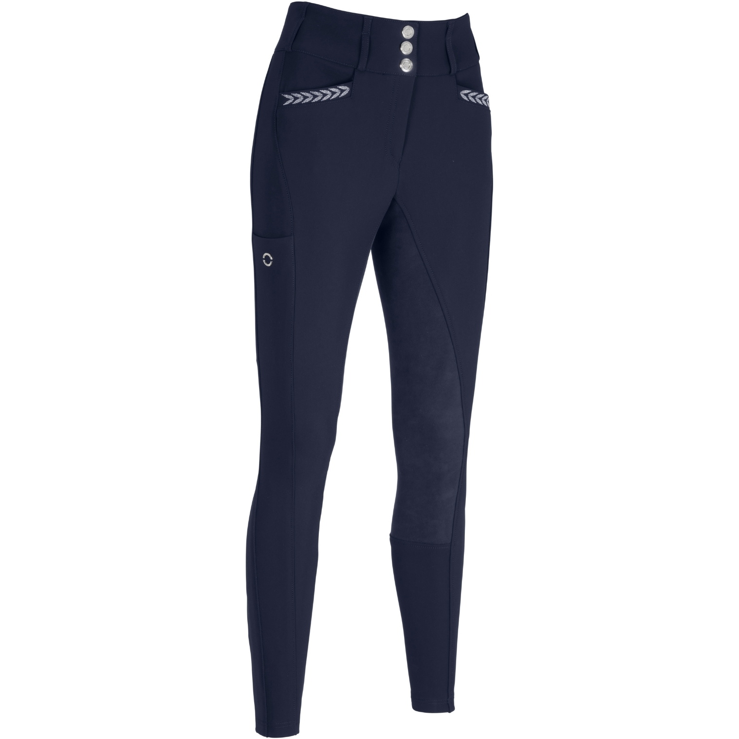 2025 Pikeur Womens New Candela Str. Ffl Breeches 243938 490 390 - Nightblue
